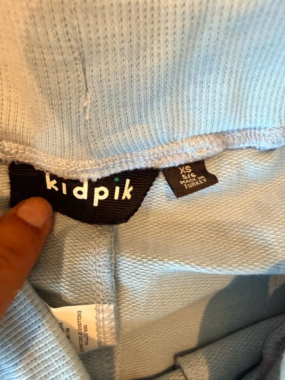 ( SET) Kidpik Skater Kid Pullover Sweatshirt & Shorts Set Blue Orange & White - Picture 7 of 8